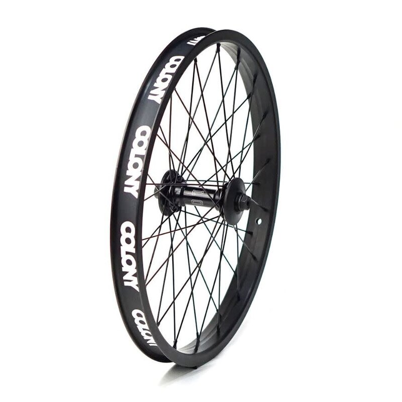 Colony Colony Pintour Complete Front Wheel- Black Rim and Black Hub