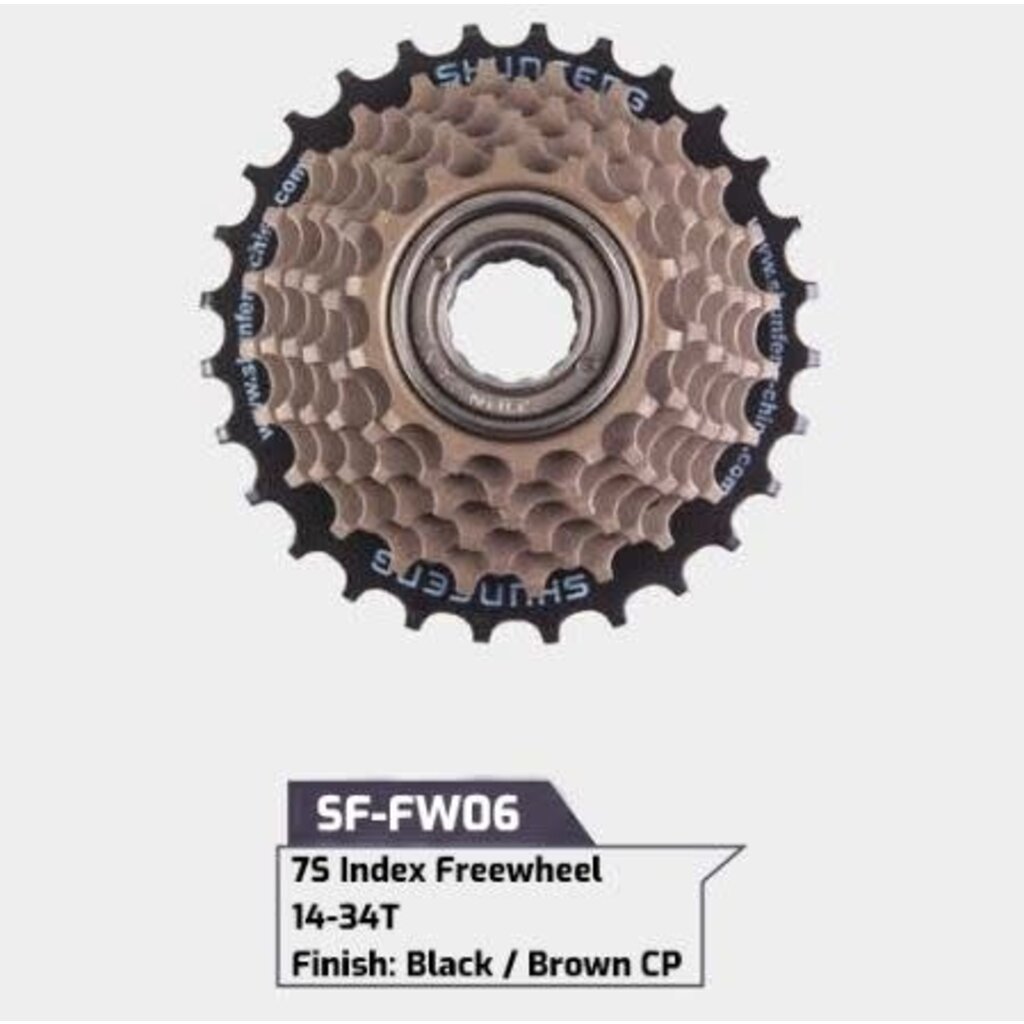 7sp Freewheel 14-34T Brown