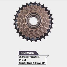 7sp Freewheel 14-34T Brown
