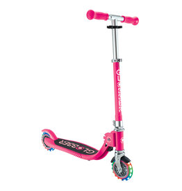 Globber Globber FLOW FOLDABLE JUNIOR with lights - Pastel Pink/ Fuchsia