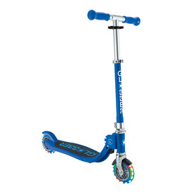 Globber Globber FLOW FOLDABLE JUNIOR with lights - Navy Blue/ Sky Blue