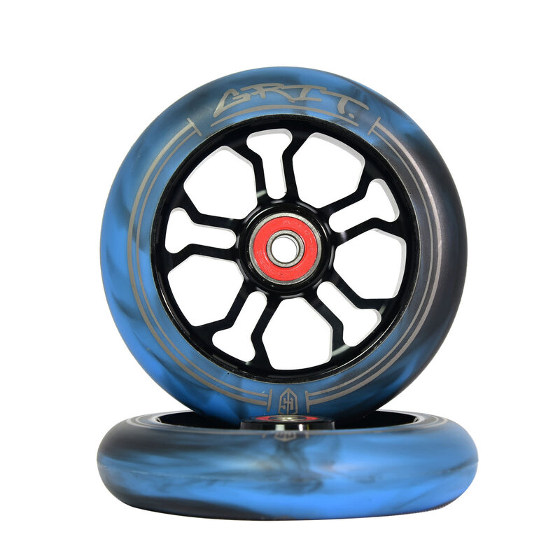 Grit Grit 110mm Wheel Black / Blue Black Swirl (Pair)