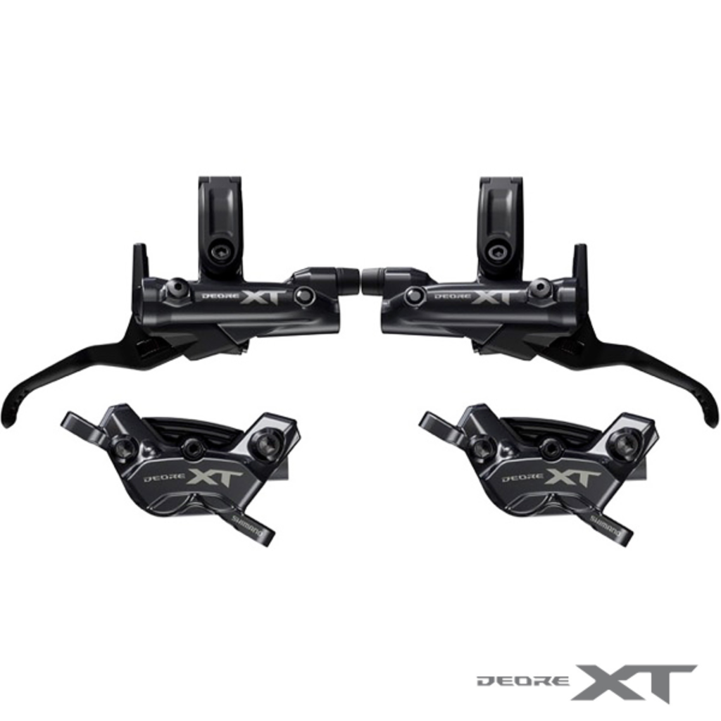 Shimano BR-M8220 BRAKE UPGRADE KIT XT TRAIL BL-M8200 R&L / F&R 4-PISTON w/LOW VISCOSITY OIL