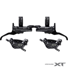Shimano BR-M8220 BRAKE UPGRADE KIT XT TRAIL BL-M8200 R&L / F&R 4-PISTON w/LOW VISCOSITY OIL