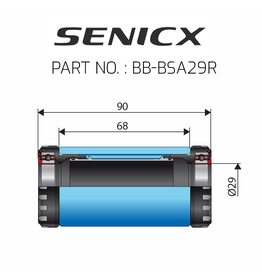 Senicx BSA Bottom Bracket ∅29 (Road-68MM)