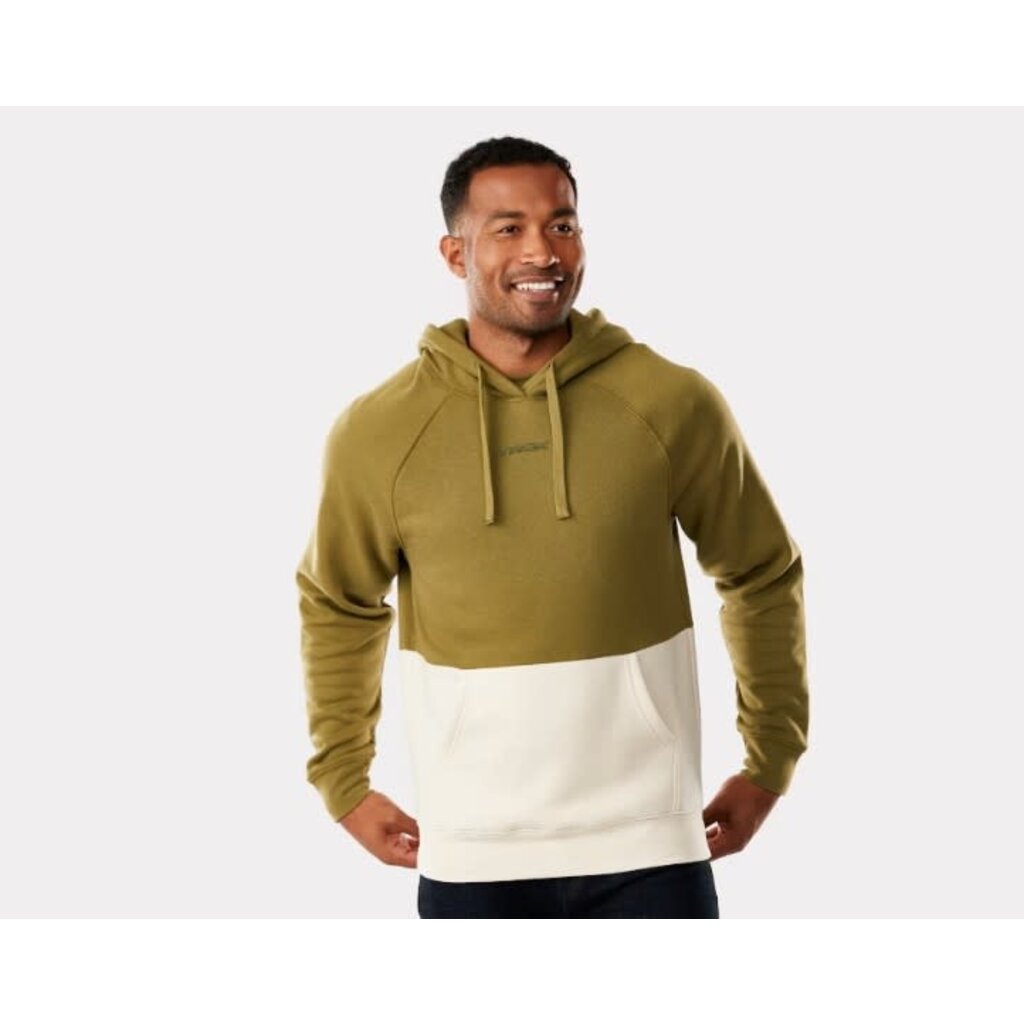 Trek Trek Color Block Logo Unisex Hoodie-Olive/Cream
