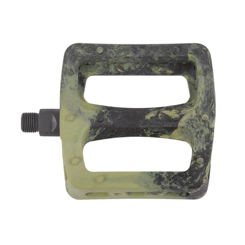 ODYSSEY ODYSSEY Twisted Pro PC Pedals - 9/16" ARMY GREEN / BLACK SWIRL