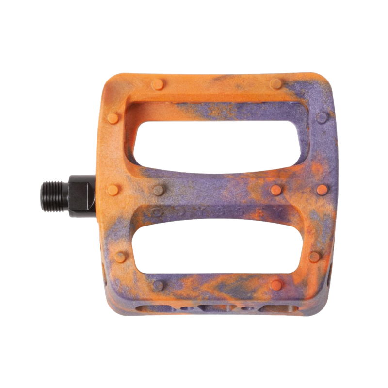 ODYSSEY ODYSSEY Twisted Pro PC Pedals - 9/16" Midnight Purple/Orange Swirl