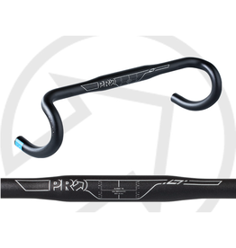 PRO ROAD BAR - LT COMPACT BLACK 40cm 31.8mm DROP:125 REACH:70