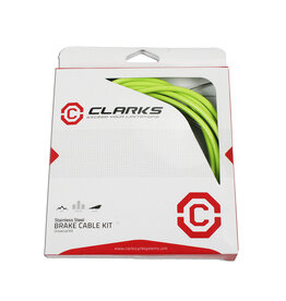 Clarks Clarks Brake Cable Kit Universal Stainless Steel Neon Green