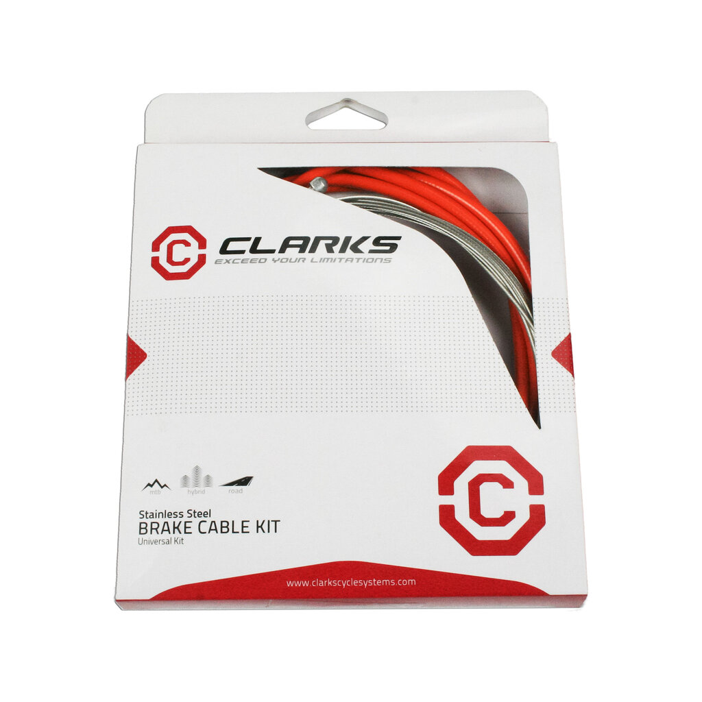 Clarks Clarks Brake Cable Kit Universal Stainless Steel Orange
