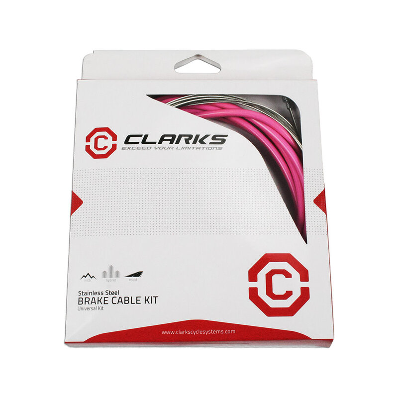 Clarks Clarks Brake Cable Kit Universal Stainless Steel Pink