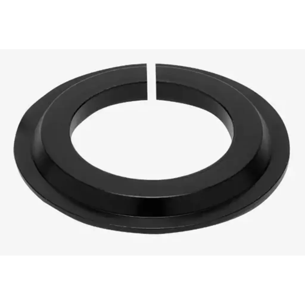 Headset crown race reducer, set for 1-1/8" straight steerer to 1.5" head tube, Black - SOLD INDIVIDUALLY 30mm ID x 45deg x 4.6mm height