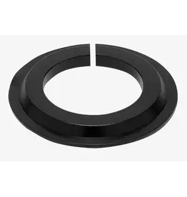 Headset crown race reducer, set for 1-1/8" straight steerer to 1.5" head tube, Black - SOLD INDIVIDUALLY 30mm ID x 45deg x 4.6mm height