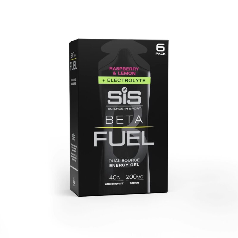 SIS SIS Gel Beta Fuel Electrolytes -   ( 6 X60ml )   Rasberry & Lime  - boxed