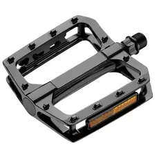 Pedals, BMX, one pc alloy,9/16" boron axle, blk