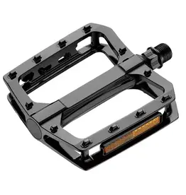 Pedals, BMX, one pc alloy,9/16" boron axle, blk