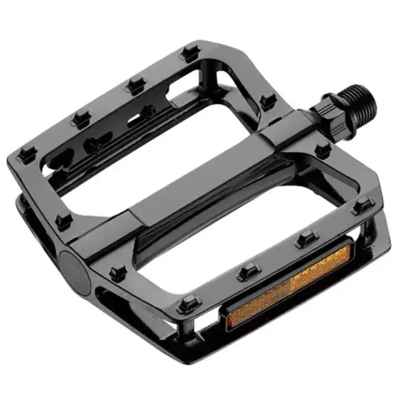 Pedals, BMX, one pc alloy,9/16" boron axle, blk