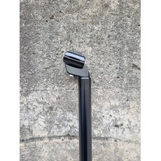 BIKELANE SEAT POST 27.2 X 400mm, Micro-Adjust, Alloy Black Finish