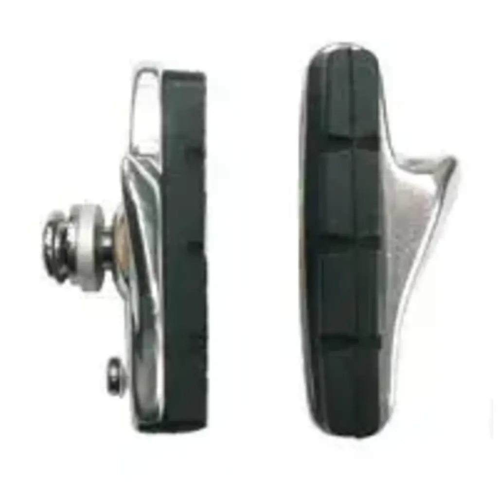 BRAKE SHOES - Cartridge Brake Shoes, Angle Adjustable, 55mm (Sold in Pairs) Alloy holder - SILVER
