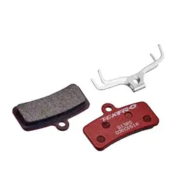 TEKTRO Disc brake pads, TEKTRO, Mod. Q13RS, for 4 piston, w/return spring, red semi metallic organic - 5mm Thick Pad