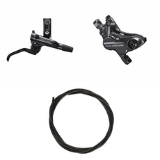 Shimano SHIMANO DEORE Brake (Kit) BRM6120KTBLM6100 Right / front Resin without fin Without adapter for post mount fork 1000 (black)