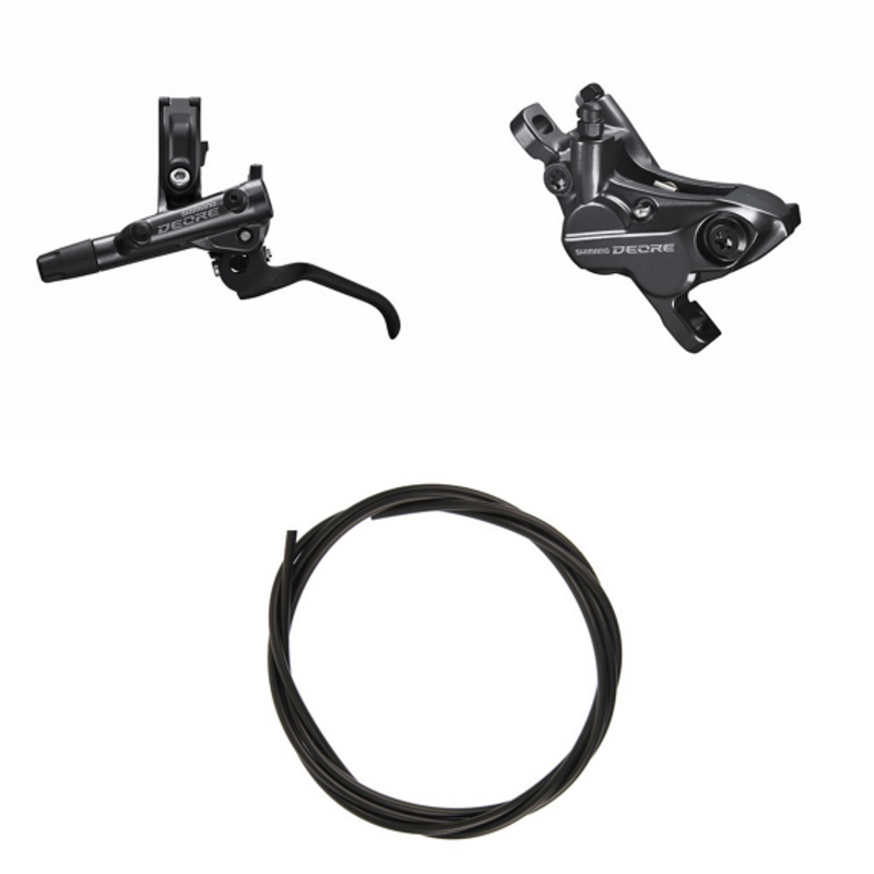 Shimano SHIMANO SHIMANO DEORE Brake (Kit) BRM6120KTBLM6100 Left / rear Resin without fin Without adapter 1700 (black)