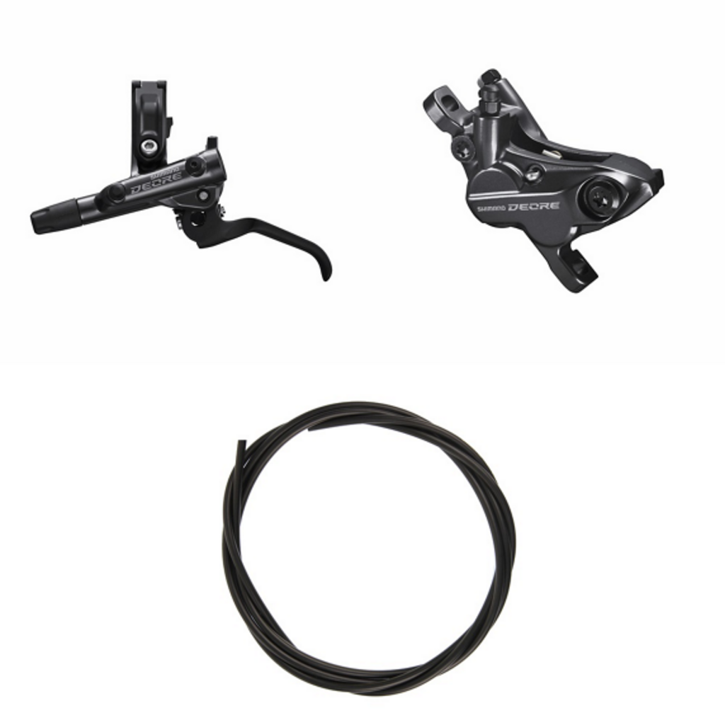 Shimano SHIMANO SHIMANO DEORE Brake (Kit) BRM6120KTBLM6100 Left / rear Resin without fin Without adapter 1700 (black)