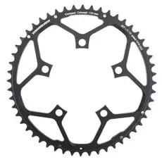 Chainring - Road "Stronglight", 50T, 7075 CNC Black - 110mm BCD, 5 Hole for 10/11 Spd