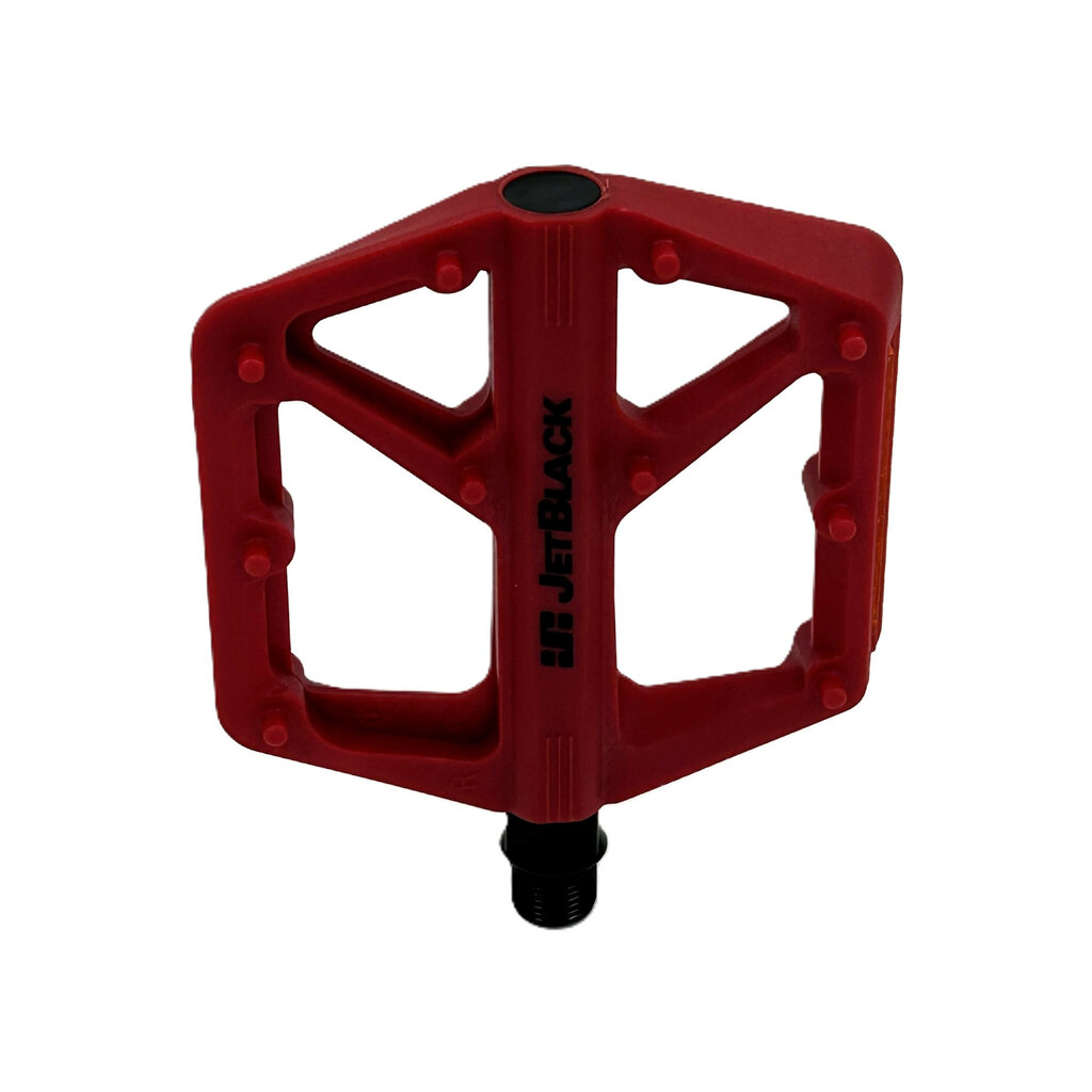 Jet Black JetBlack Thermoflat Pedals Red