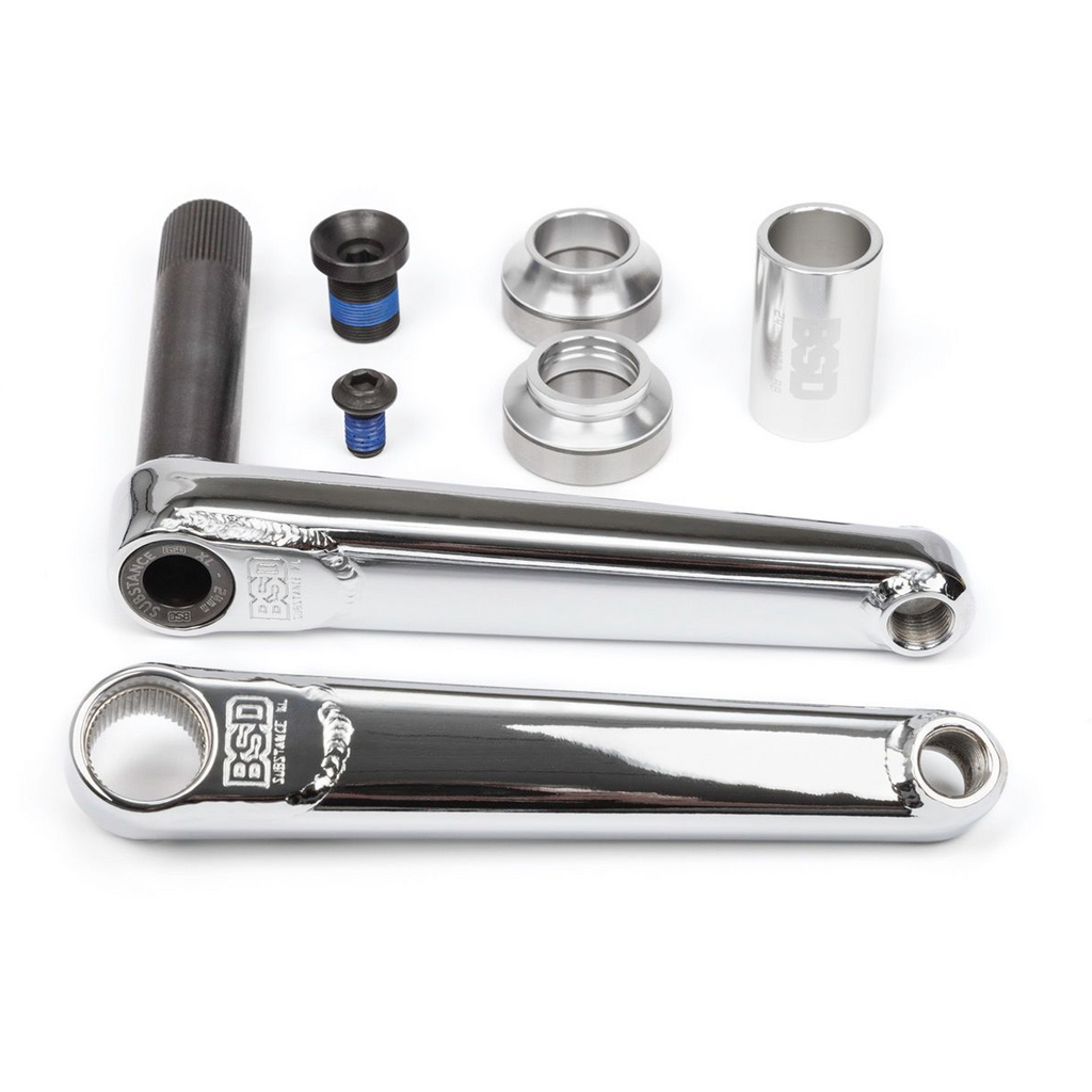 BSD BSD Substance XL V2 Crank Set, BB Inc, 170mm x 24- Chrome