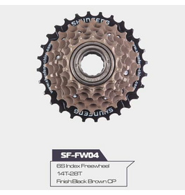 Shungfeng 6sp Freewheel 14-28T Brown