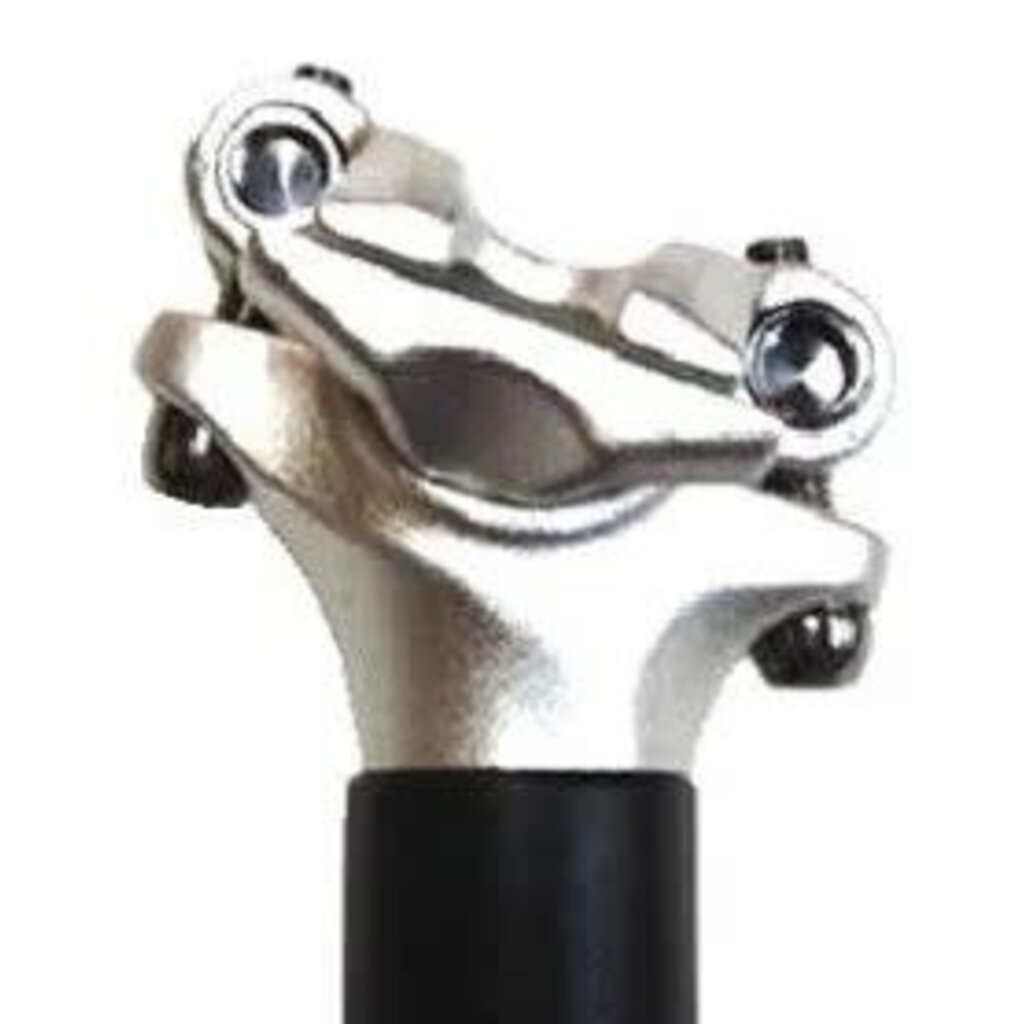 SeatPost, MICRO ADJUST Dual Bolt, 27.2 x 400mm, Zero Offset, Alloy BLACK