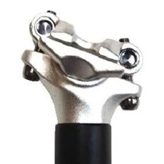 SeatPost, MICRO ADJUST Dual Bolt, 27.2 x 400mm, Zero Offset, Alloy BLACK