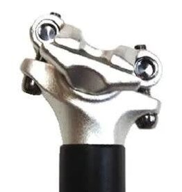 SeatPost, MICRO ADJUST Dual Bolt, 27.2 x 400mm, Zero Offset, Alloy BLACK