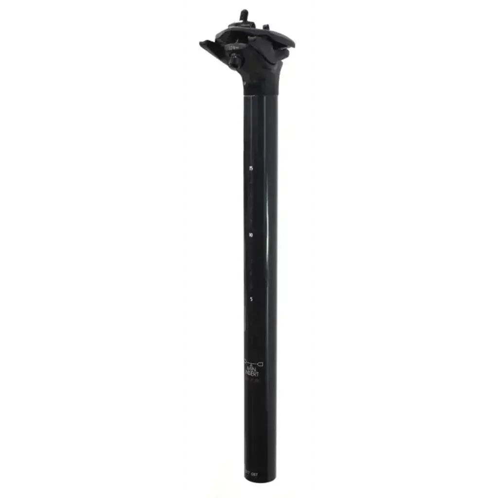 Seatpost Dual Bolt Carbon Fibre Gloss Black (27.2 x 350mm w 15mm offset)