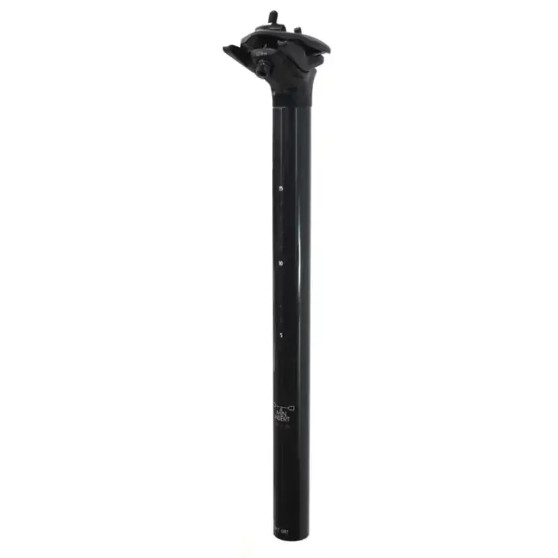 Seatpost Dual Bolt Carbon Fibre Gloss Black (27.2 x 350mm w 15mm offset)