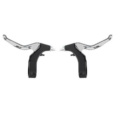 BIKELANE Alloy U Brake Levers 16-20" - Black/Silver