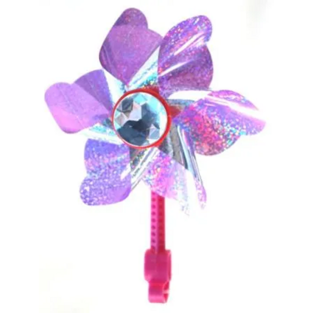 Bikes-up Kids Windmill Purple W/ Silver Gemstone (clamps to H-bar)