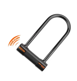 KOVIX ALARM U-LOCK, 14mm x 300mm, built-in 120dB anti-theft alarm, suitable for bikes & scooters, includes CR2 battery