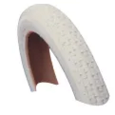 Duro TYRE 12.1/2 x 2.1/4 WHITE Smooth, City/Scooter/Pram Tread