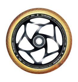 ENVY Envy Tri Bearing Scooter Wheel, 120mm x 30mm  -Black/Gold
