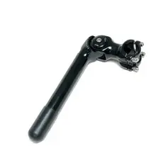 Quill Stem -- 110mm Ext, Adjustable 0 to 60 Degree, 185mm Height., 25.4mm Dia., 31.8mm BB, Black
