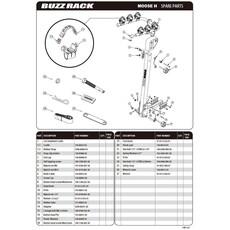 BUZZ RACKS Moose Dual Arm Rack, 4 Bike, Hitch