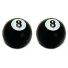 Valve cap #8 ball 2pce A/V