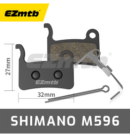 eZmtb EZmtb Semi-metal Brake Pads, Shimano M596