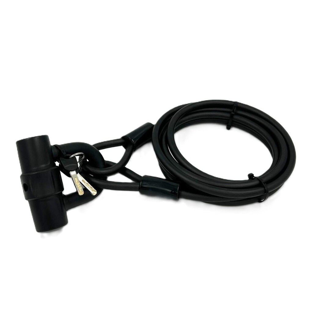 Jetblack Traveler Cable 10x3000mm with Key Lock - The Bike Place