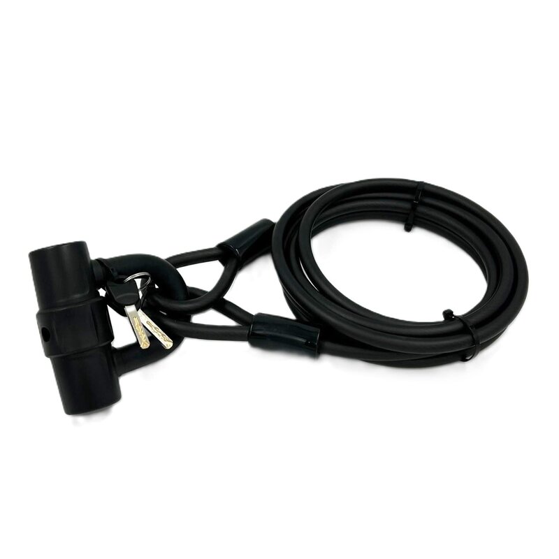 Jet Black Jetblack Traveler Cable 10x3000mm with Key Lock