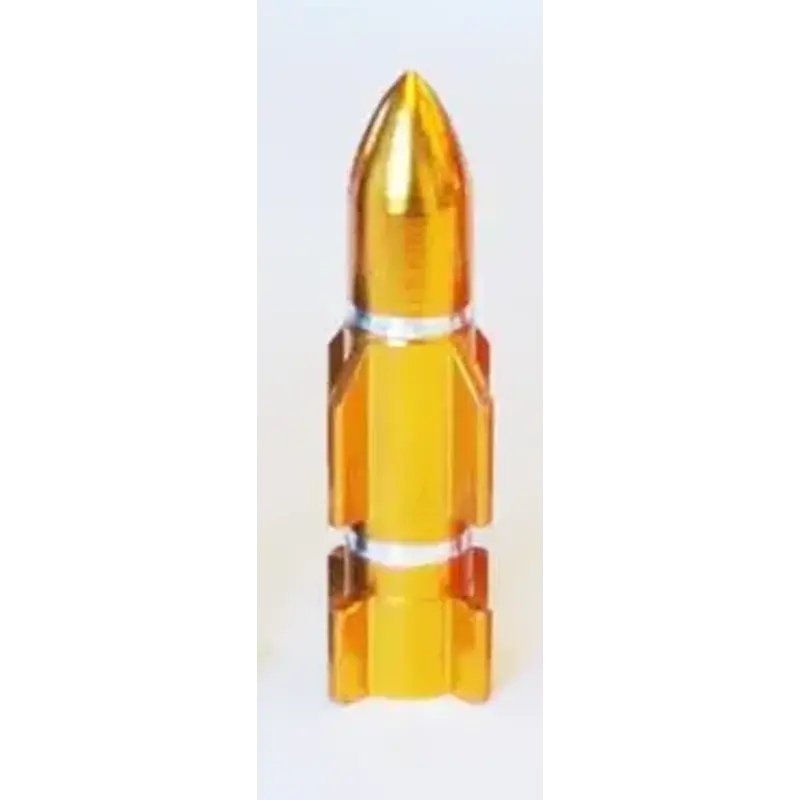 Valve Cap ATOMIC Rocket Gold 2pce A/V