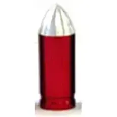 Valve Cap BULLET RED A/V (Each)